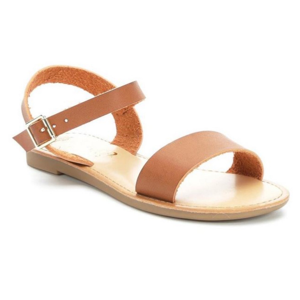 Y NOT? • Big Boss Brown Strappy Sandals Includes Box